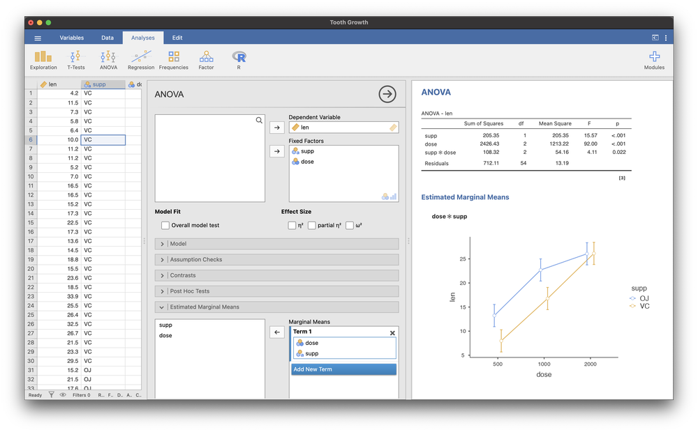 jamovi software